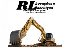 RL Locações Serviços  Aluguel de Escavadeira